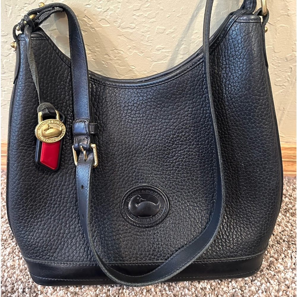 Black leather Dooney and Bourke purse